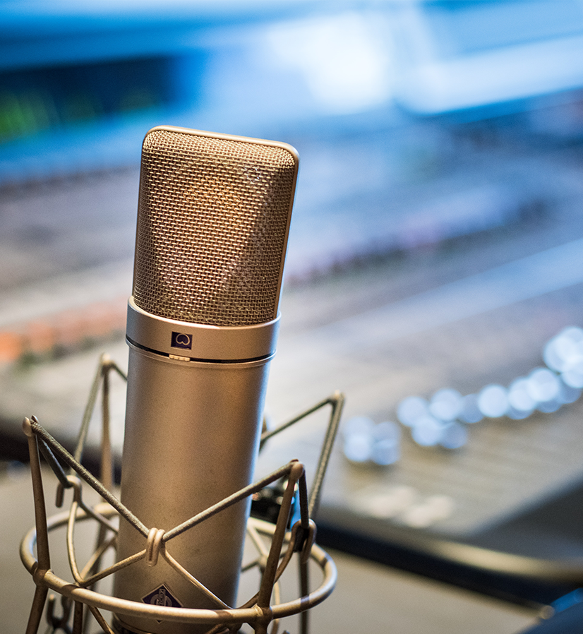 vintage-style radio microphone